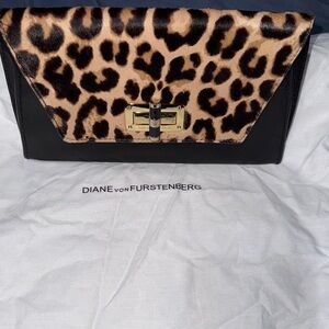 Diane Von Furstenberg Animal Print Clutch